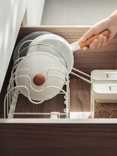 Rack for Putting Pot Cover Table Top Multi-Functional