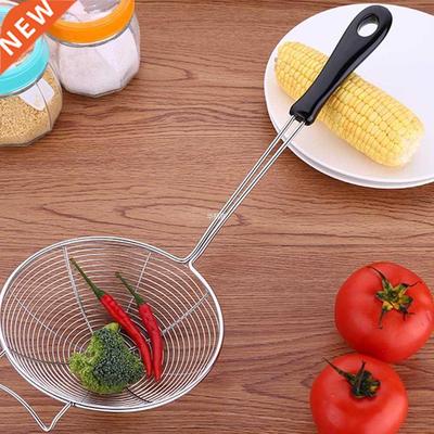 Long Handle Hot Pot Fine Mesh Stainless Steel Home Noodle Co