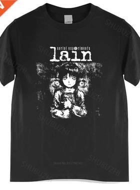 New Arrived Mens t shirt Serial Experiments Lain Tshirt Men