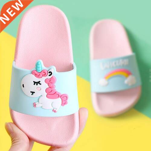 Suihyung Rainbow Unicorn Slippers For Boy Girls New Summer K