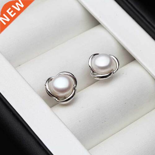925 Sterling Silver Jewelry Pearl Earrings 2020 Fine Natural