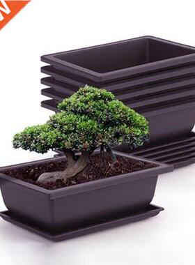 Imitation Purple Sand Plastic Flower Pots Rectangle