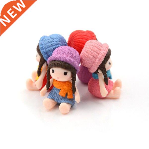 1PC Sitting Sweater Girl Miniature Figurine Bonsai