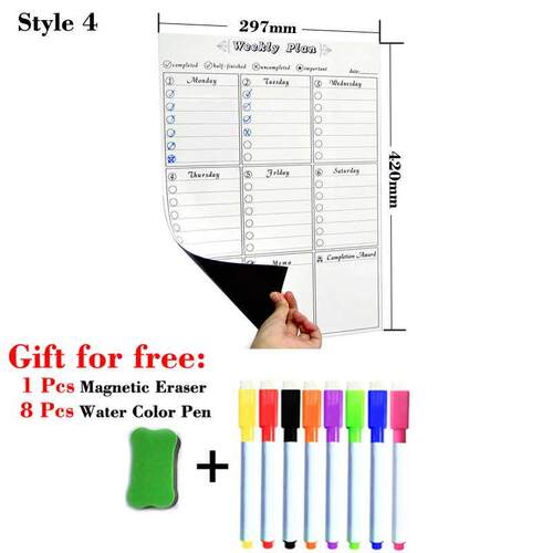 A3 Size Magnetic Monthly Weekly Planner Calendar Table Dry E