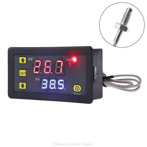Digital Temperature Controller -60~500℃ K-type M6 Probe Th