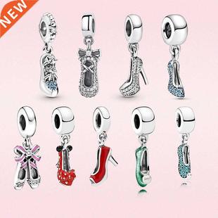 Real 925 sterling silver charm Tinker Bell Princess shoes Da