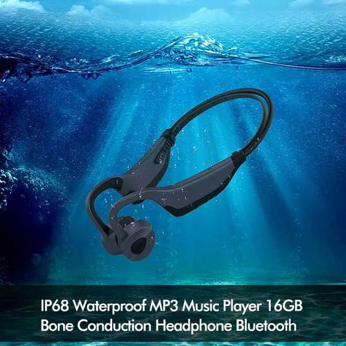 IPX8 Waterproof 16GB Underwater MP Music Player Bone Condu