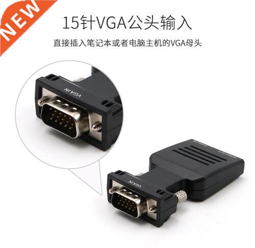 VGA To HDMI with Audio Interface Converter Computer LCD TV P