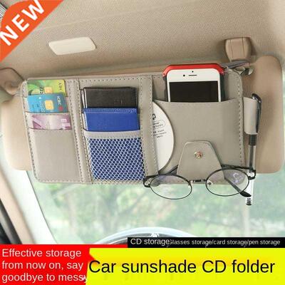 Car Sun Visor Bill Pen Business Card Holder CD DVD Organizer