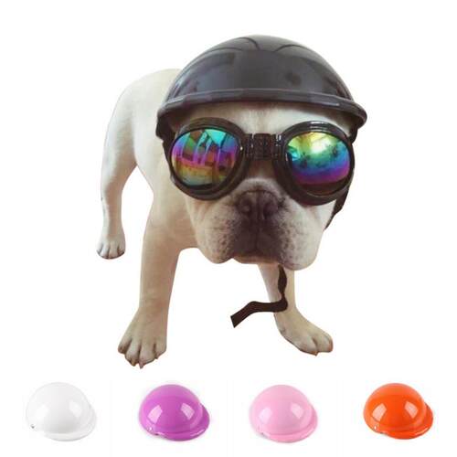 Dog Helmets for Motorcycles Cool ABS Fashion Pet Dog Hat Hel