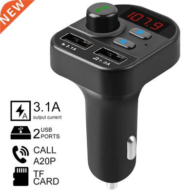 Car Auto Radios Player Bluetooth FM Transmitter Adapter Volt