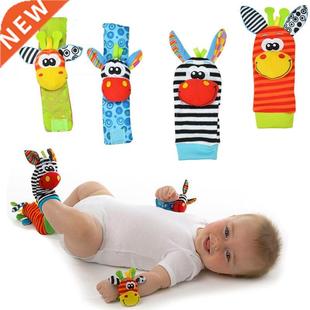 Infant Baby Kids rattle Wrist Foot Socks for Newborn