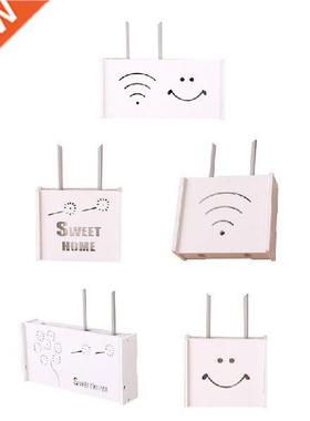 94PF Wifi Wireless Router Storage Box Wood-Plastic Wall