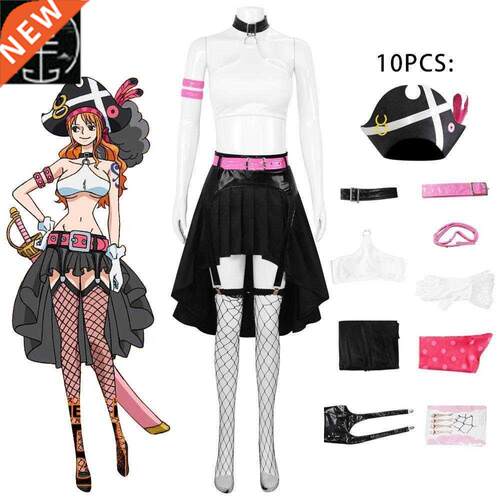One Piece: Red Nami Costume Halloween cosplay Play Nami