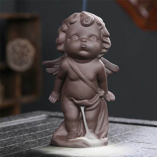 Incense Burners Solid Color Angel Shaped Incense Holder