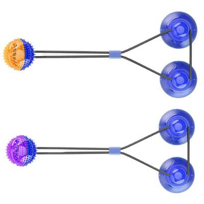 Peteast Dog Toys Dog Chew Double Suction Cup Tug For Aggress