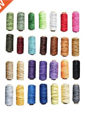 30m 28Color Leather Sewing Wax Thread Hand Stitching Cord