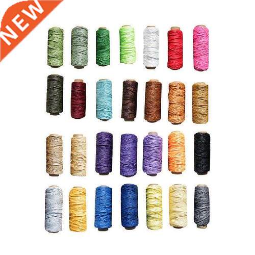 30m 28Color Leather Sewing Wax Thread Hand Stitching Cord