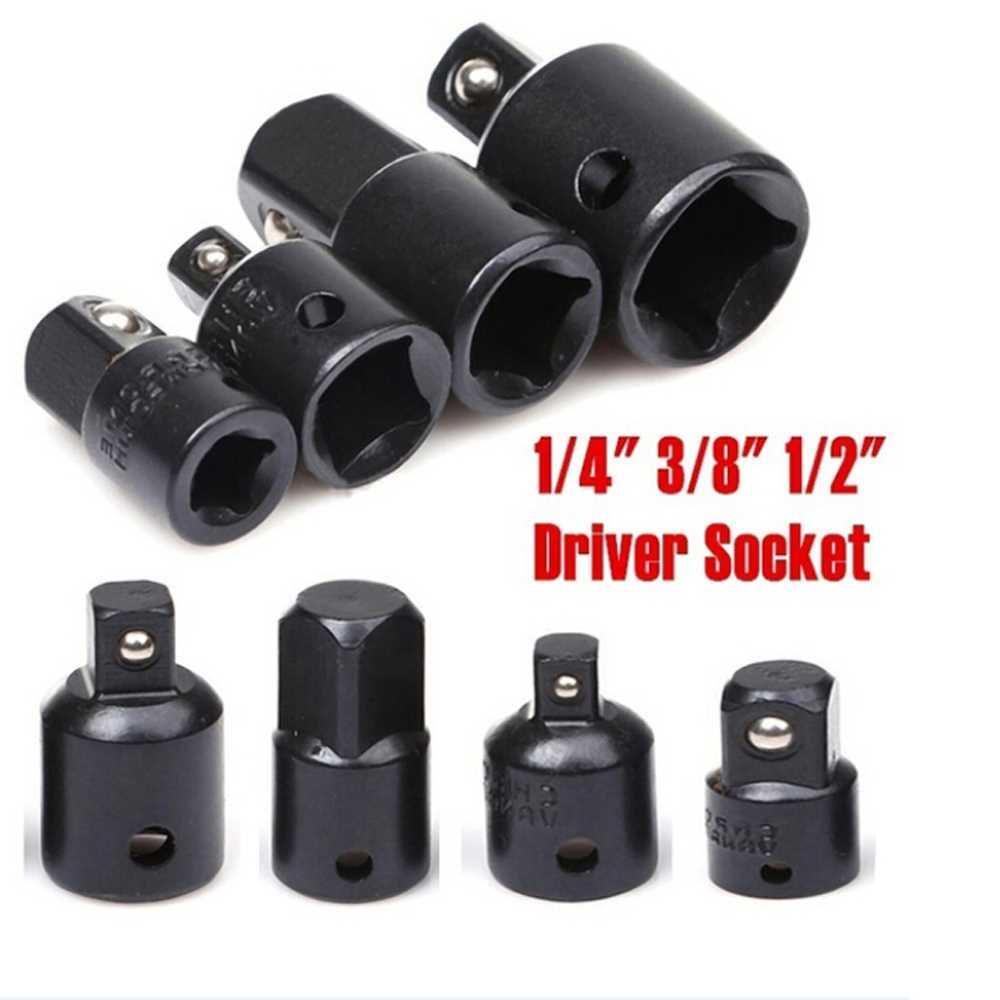 4pcs 1/4 3/8 1/2 Drive Socket Adapter Converter Reducer Air