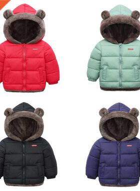 Kids Cotton Clothing Thickened Down Girls Jacket Baby Winter