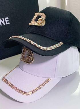 Fashion Brand Diaond D Letter Baseball Cap For Woen Suer