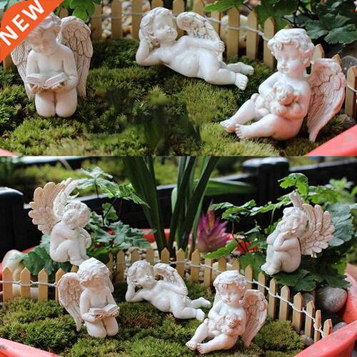 5pcs Mini Angel Landscape Miniatures Garden Ornament Bonsai