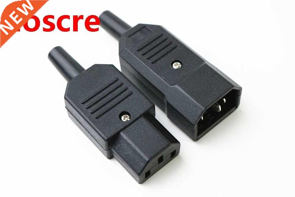 A set IMC Hot 250V 10A Power Connector IEC 320 C14 Plug to C