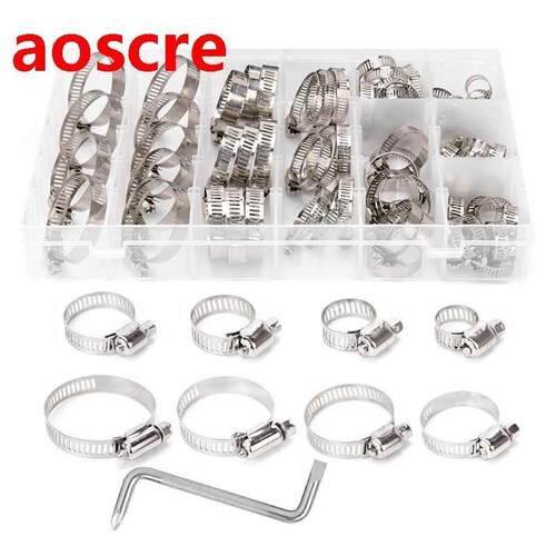 80 PCS 304 stainless steel pipe clamp clamp clamp car pipe c