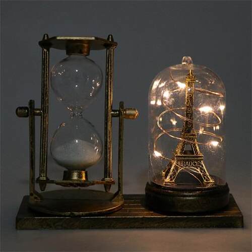 Hourglass Ornaments Built-in Illuminated Light For Bedroom