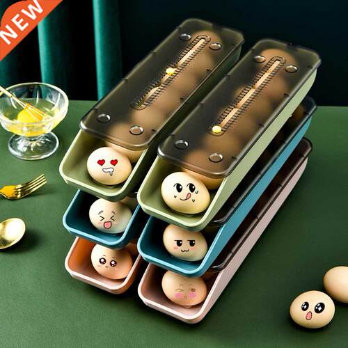 Household Refrigerator Egg Holder Organizer Box Food