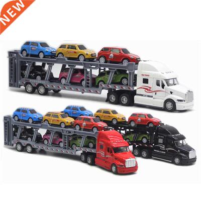 1:48 Big Truck With 6PCS Mini Metal Alloy Diecast C Model