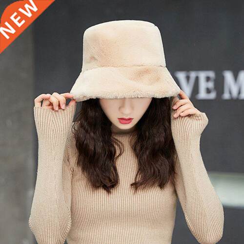 Women Winter Thickened Fluffy Plush Plin Solid Color Wide B