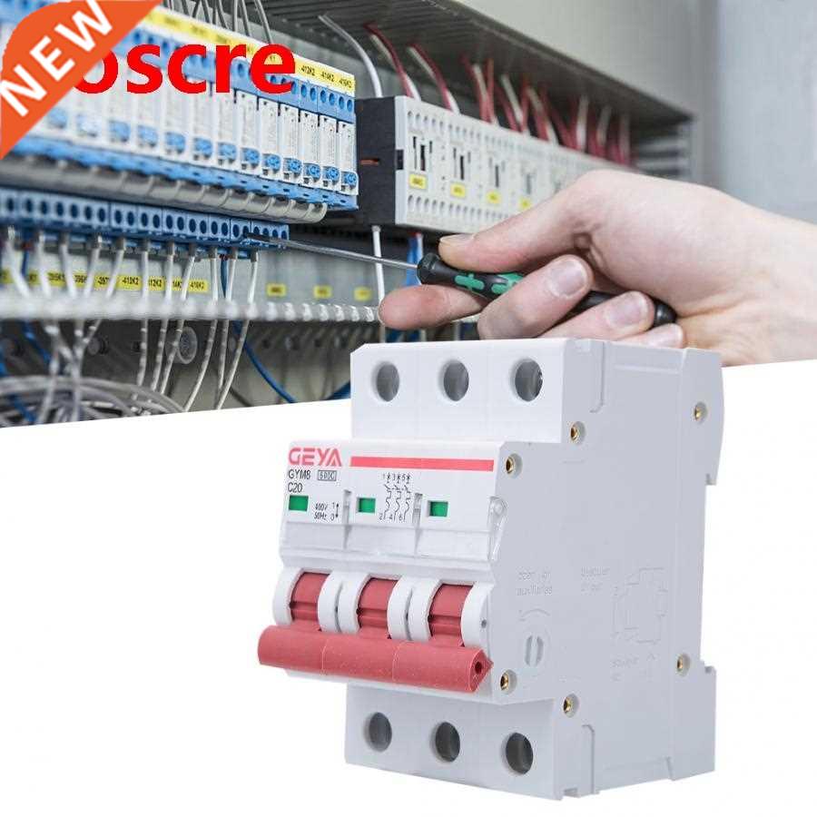 3P AC MCB GYM8-C45 Miniature Circuit Breaker 400V 6A 10A 2