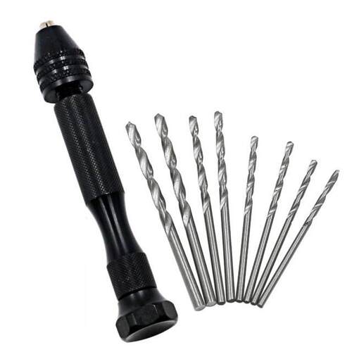 1Pcs 0.-.4mm Black Hand Twist Drill with 25pcs Twist