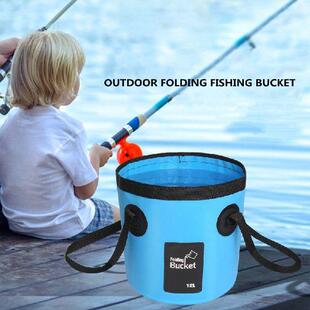 12/20L Outdoor Portable Bucket Water Storage Bag Waterproof