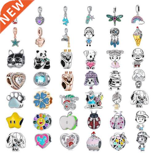 Summer new style Pandora braided rope bracelet colorful bead