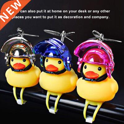 Car Decoration Gift Small Yellow Duck with Helmet Car