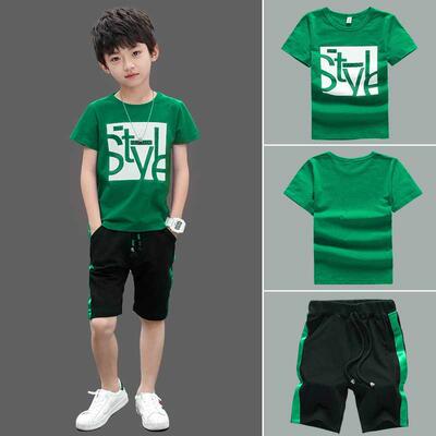 Boys Clothes Set Short Sleeve T-Shirt +Pants Summer Kids Boy