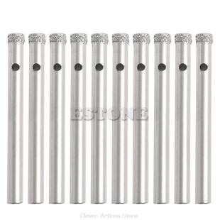 10Pcs 5mm Noyau de Diamant Coated Forets Scie Carreaux verre