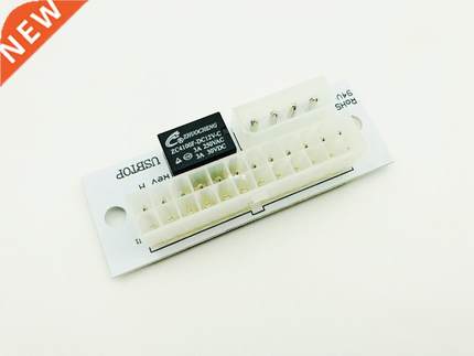 Dual PSU Adapter ATX 24Pin to 4Pin Molex Power Supply Sync S