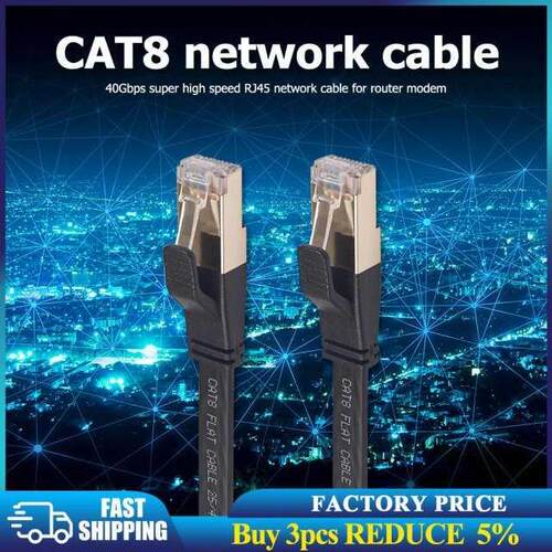 Cat8 Ethernet Cable SFTP 40Gbps Super Speed RJ45 Network Lan