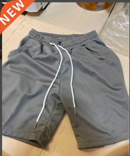 Solid Shorts Men Japanese Style Polyester Running Sport Shor