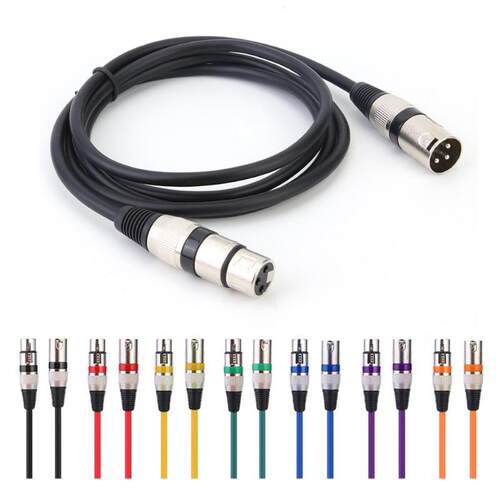 1.8M DMX Stage DJ Cable Male to Female XLR 3Pin Audio Cable