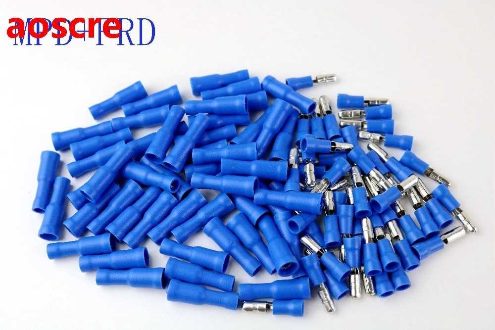 Blue Bullet Type Female/Male Wire Splice Crimp Terminal L7