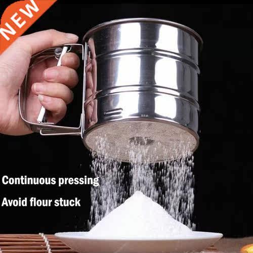 1pc Stainless Steel Semi - Automatic Hand - Held Flour