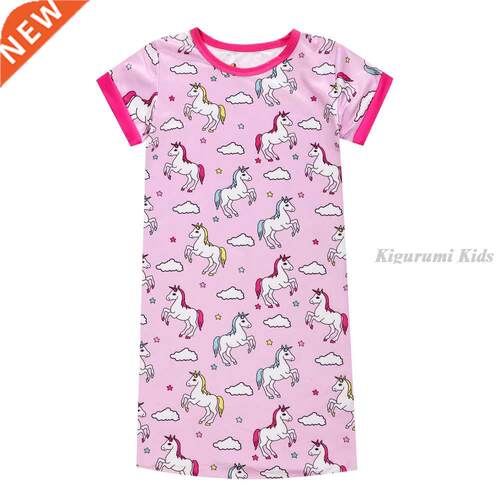 Pink Girl Kids Girls Night Dress Summer Nightgown Girl Unico