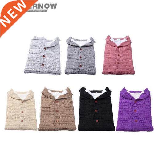Newborn Baby Winter Warm Sleeping Bags Infant Button Knit
