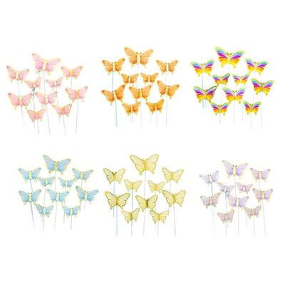 Butterfly Cake Stake Set DIY Cakes Plug Sign Kit Romantic Br