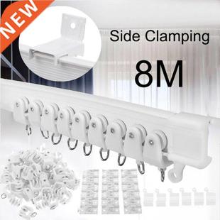 8M Flexible Ceiling Bendable Curtain Rail Cuttable Track Sid