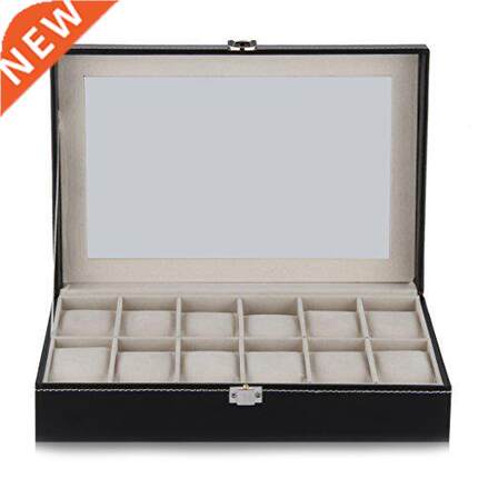 12 Grid Watch Display Case Wrist Watch Storage Box Jewelry S